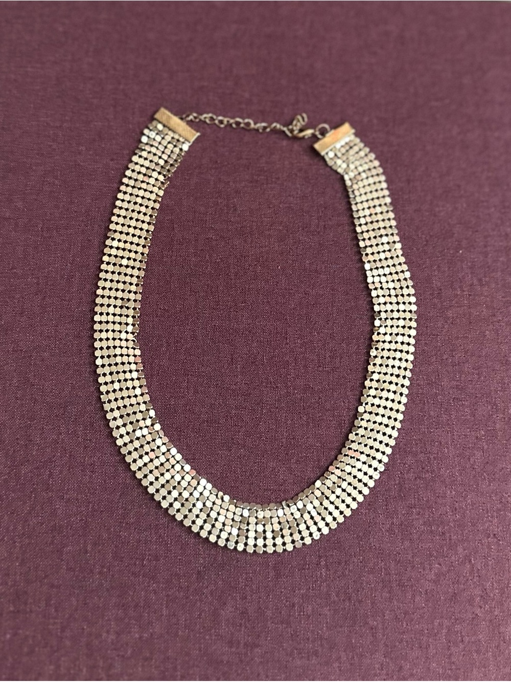 Gold-Tone Statement Mesh Choker Necklace - Women Jewelry